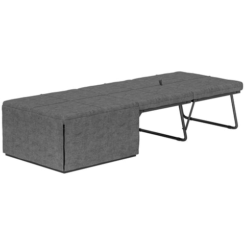 Rootz Folding Bed with Mattress - Rollaway Bed - Guest Bed - Soft Mattress - 190 x 69 x 38.5 cm