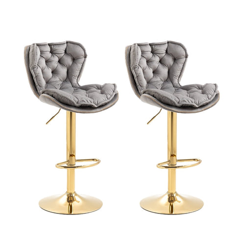 Rootz Swivel Bar Stools - Adjustable Stools - Rotating Bar Chairs - Ergonomic Comfort - 55 x 46 x 92-112 cm