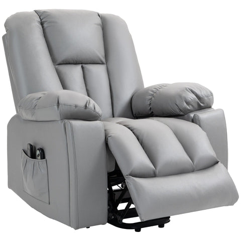 Rootz TV Chair with Stand-Up Aid - Recliner Chair - Lift Chair - Ultimate Comfort - Adjustable Recline - 8-Point Massage - 96cm x 94cm x 106cm