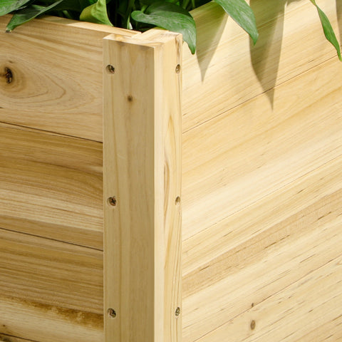 Rootz Flower Box with Wheels - Planter Box - Spruce Wooden Box - Movable Gardening Solution - 89cm x 48cm x 47cm