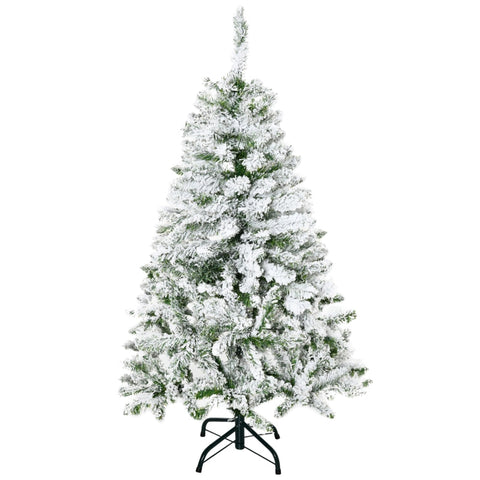 Rootz Frosty Artificial Christmas Tree - Snowy Pine Tree - No Needling - Easy Assembly - Flame Retardant - Ø70cm x 120cm