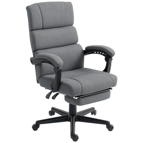 Rootz Grey Upholstered Office Chair - Ergonomic Swivel Chair - Height Adjustable Chair - Comfortable Velvet Finish - 68.5cm x 56cm x 105-115cm