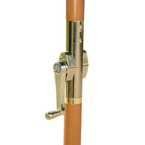 Rootz Wooden Parasol - Wooden Umbrella - Garden Umbrella - Balcony Umbrella - Durable & Lightweight - Weather-Resistant - Easy Operation - Ø270 x 250 cm - Dark Green