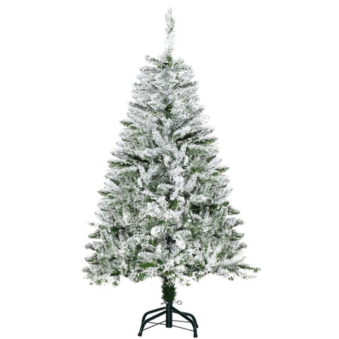 Rootz Frosty Artificial Christmas Tree - Snowy Pine Tree - No Needling - Easy Assembly - Flame Retardant - Ø70cm x 120cm