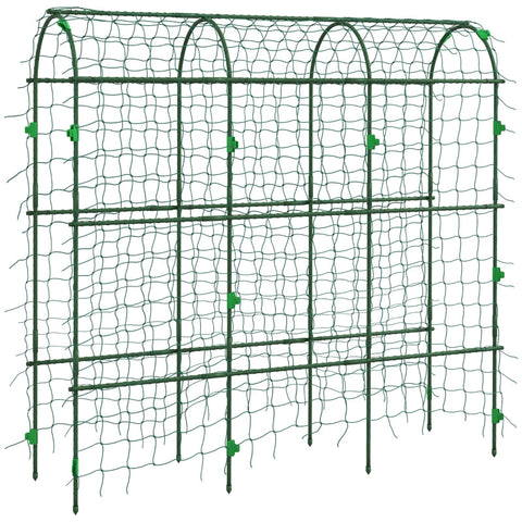 Rootz Large Arch Bird Net - Climbing Arch - Garden Trellis - Easy Assembly - Durable Steel - 43cm x 182cm x 183cm