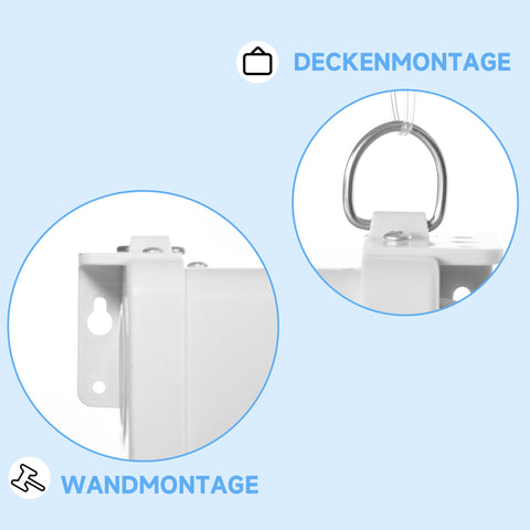 Rootz Beamer Canvas - Projection Screen - Motorized Screen - Enhances Viewing Experience - 215cm x 8cm x 140cm - Remote Control