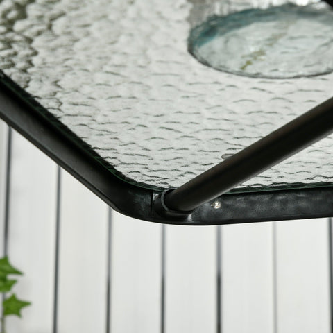 Rootz Garden Table - Patio Table - Outdoor Dining Table - Weatherproof & Robust Stability - 76x76x72 cm