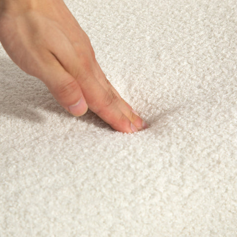 Rootz Rocking Chair - Velvet Chair - Ergonomic Chair - Max Comfort - 65W x 90D x 98H cm - White-Brown