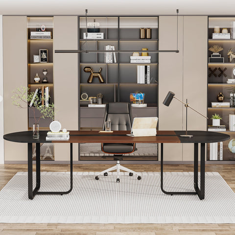 Rootz Executive Desk - Office Desk - Workstation Table - Elegant Design - 180 cm Width x 90 cm Depth x 75 cm Height