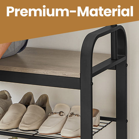 Rootz Clothing Rack - Cloakroom Furniture - Entrance Stand - Space-Saving Design - 32x70x175 cm