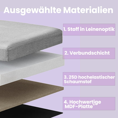 Rootz Seat Chest with Storage - Shoe Bench - Bed Chest - High Durability - 76 x 38 x 38 cm