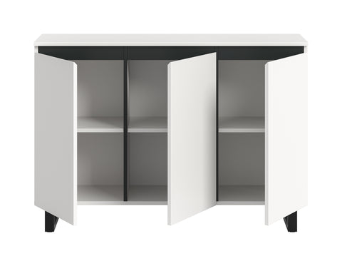 Rootz Sideboard - Storage Cabinet - Buffet Table - Easy-Care Surfaces - 120cm x 84cm x 36cm