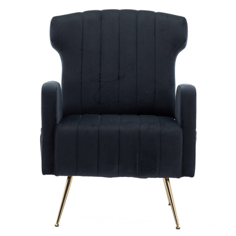 Rootz Velvet Armchair - Comfy Chair - Elegant Seating - Superior Comfort - 69cm x 72cm x 90cm