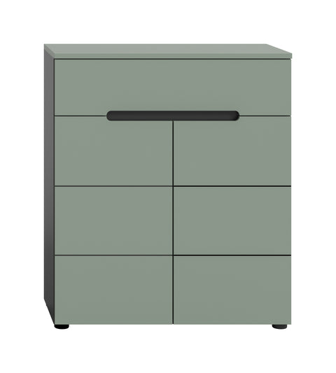 Rootz Shoe Cabinet - Footwear Storage - Shoe Organizer - Green Finish - Space Saver - 94x80x37 cm