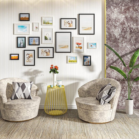 Rootz 5 Set Picture Frame - Photo Gallery - MDF Plate - Protects Photos - 21x29.7 cm (A4)