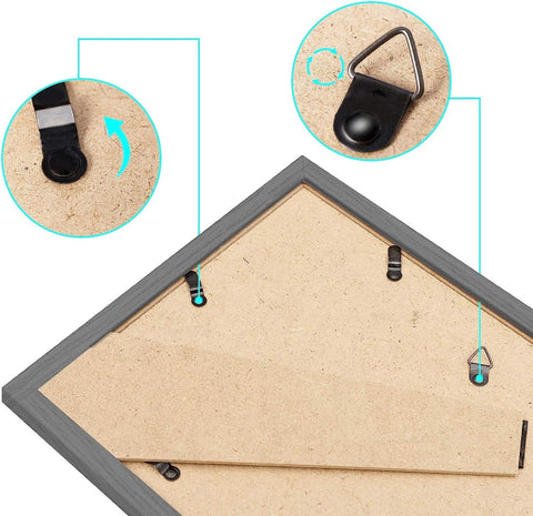 Rootz 5 Set Picture Frame - Photo Gallery - Picture Display - Durable MDF - 30x45cm - White