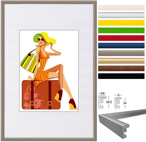 Rootz 5 Set Picture Frame - Photo Frame - Art Display - Durable & Scratch Resistant Glass - 18 x 24 cm