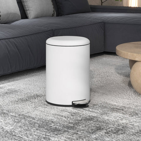 Rootz Trash Can - Waste Bin - Garbage Bin - 20L Capacity - Soft-Closing Lid - Pedal - Non-Marking Surface - 36cm x 30cm x 44.5cm