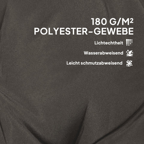 Rootz 4pc Chair Cushion Set - Seat Cover - Outdoor Pad - UV & Water-Resistant - 108cm x 50cm x 5cm - Grey