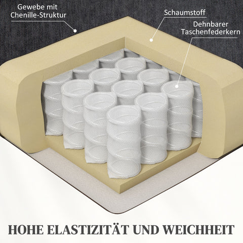 Rootz Electric Power Lift Stand Up Chair - Recliner - Cinema Chair - Massage & Heat - 93W x 91D x 110H cm - USB Ports & Cup Holders - Grey