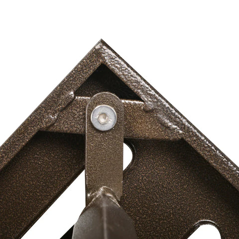 Rootz Rattan Table - Garden Table - Patio Table - Coffee Table with Umbrella Hole - Perfect for Garden Balcony - Brown - 55.5 x 55.5 x 46 cm