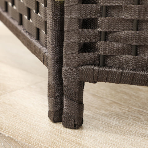 Rootz 4 Panel Foldable Paravent - Room Divider - Privacy Screen - Durable & Stable - 160cm x 1.6cm x 170cm