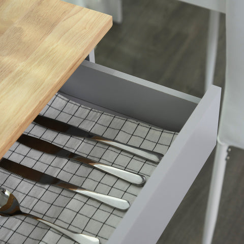 Rootz Kitchen Serving Cart - Service Car - Kitchen Island - Elegant Design - 83cm x 45cm x 91.5cm