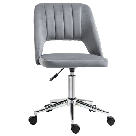Rootz Height Adjustable Desk Chair - Swivel Office Chair - Work Chair - Ergonomic Comfort - 49 x 60 x 79-91 cm, Dark Gray