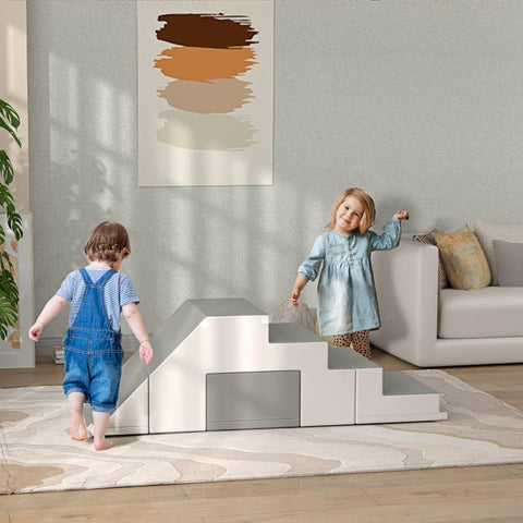 Rootz Soft Building Block Set - Children's Playset - Foam Blocks - Motor Development - Artificial Leather - 86cm x 49cm x 47cm