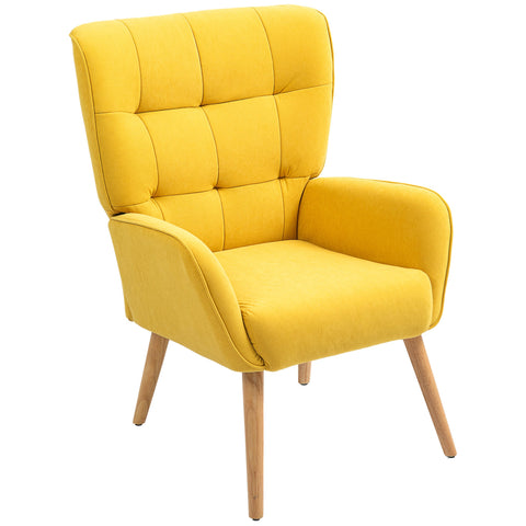 Rootz Cozy Armchair - Upholstered Armchair - Velvet Chair - High Comfort - 66W x 75D x 100H cm