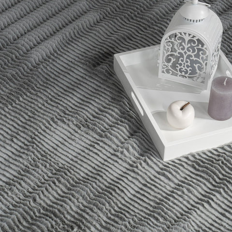 Soft Deep-Pile Rug – Modern Patterns – Durable, Easy to Clean – 100% Polyester