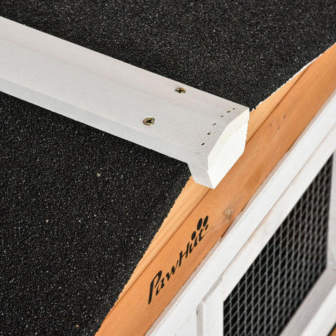 Rootz Rabbit Stable - Animal Villa - Outdoor Rabbit Hutch - Secure & Spacious - 157.4cm x 53cm x 99.5cm