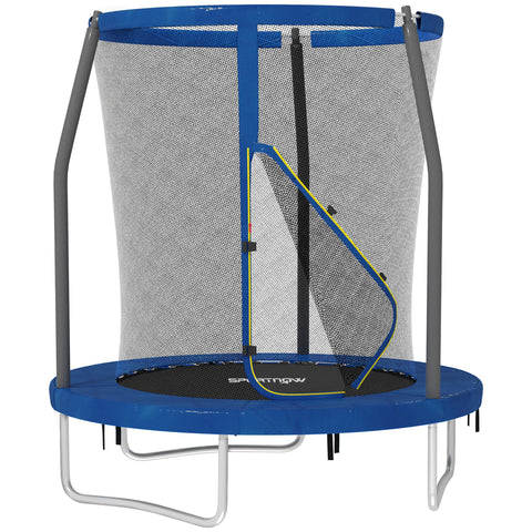 Rootz Children's Trampoline - Garden Trampoline - Kids Bouncer - Safety Net Included - Ø 183 x 200 cm - Blue - Enhances Outdoor Fun