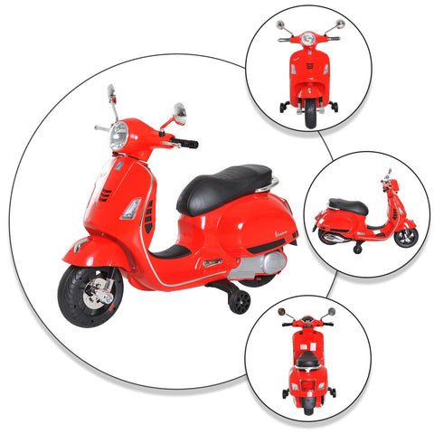 Rootz Elektro Children's Vespa Scooter - Kids Ride-On - Electric Scooter - Safe 3 km/h Speed - 50.5cm x 102cm x 75.5cm