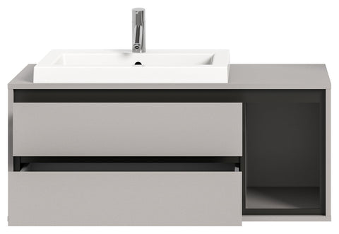 Rootz Washbasin Vanity Unit - Bathroom Sink - Basin - Modern Design - Contemporary Style - 100cm x 48cm x 48cm - FSC-Certified Wood