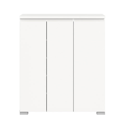 Rootz Shoe Cabinet - Wooden Shoe Organizer - White Storage Unit - Timeless Design - 95cm x 109cm x 40cm - Sustainable FSC Certified Wood