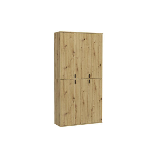 Rootz Wood Material Wardrobe - Artisan Oak Nb - Systematic Storage - 91cm x 193cm - FSC Certified - 2 Piece Set