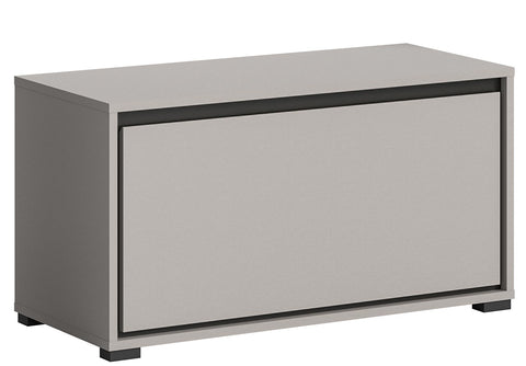 Rootz Wooden Wardrobe - Gray Entryway Furniture - Storage Bench - Sustainable design - 85cm x 45cm x 37cm, FSC Certified