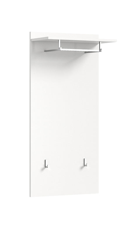 Rootz Wardrobe - Closet Organizer - Wood Material - White - Approx. 55x114x27 cm - Sustainable Production - FSC Certified