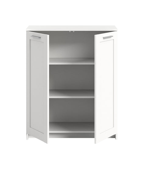 Rootz Ibiza Chest of Drawers - Wooden Organizer - White Dresser - 78cm x 95cm x 37cm - Modern Design - Sustainable - FSC Certified