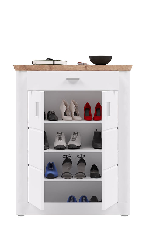 Rootz Shoe Cabinet - Shoe Rack - Entryway Organizer - Modern Design - 90cm x 34cm x 85cm