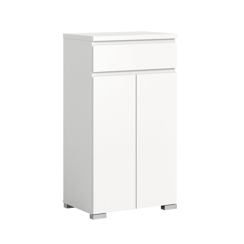 Rootz ShoeLove Shoe Cabinet - Wood Material - White - Approx. 60x109x40 cm Modern and Easy to Care - Timeless Design - Shoe Storage System - FSC Certified