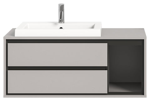 Rootz Washbasin Vanity Unit - Bathroom Sink - Basin - Modern Design - Contemporary Style - 100cm x 48cm x 48cm - FSC-Certified Wood