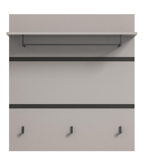 Rootz Wardrobe - Jaru Wardrobe Panel - Storage Organizer - Gray - Wood Material - 85cm x 93cm x 25cm - Sustainable Design - FSC Certified