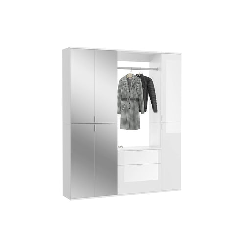 Rootz Systematic Wardrobe - Shoe Rack - Garment Organizer - Sustainable Production - 152cm x 193cm