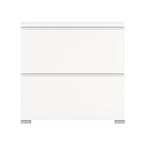 Rootz Shoe Cabinet Set - Hallway Cupboard - Shoe Tipper - Wood Material - White - 95cm x 91cm x 18cm