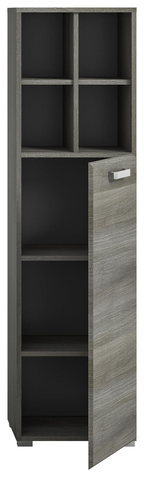 Rootz Silver Bathroom Furniture - Chest of Drawers - Wood Material - Timeless Design - 40cm x 146cm x 33cm