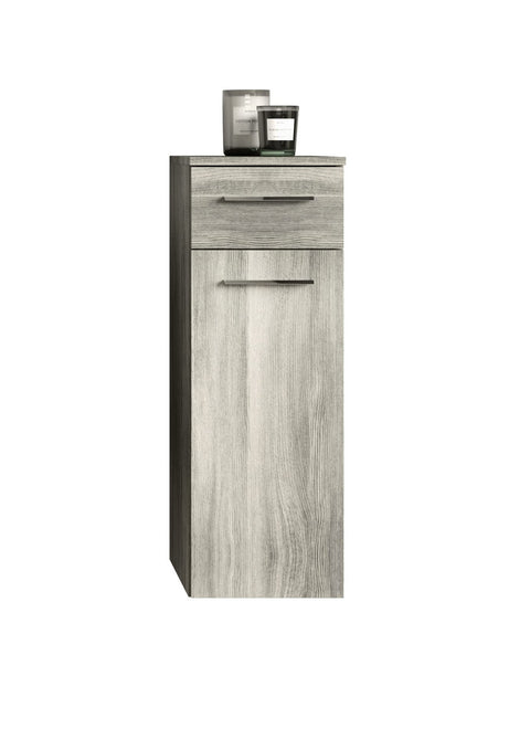 Rootz Wooden Shelf - Smoke Silver - Eco-Friendly Rack - FSC Certified - Approx. 30 x 85 x 31 cm