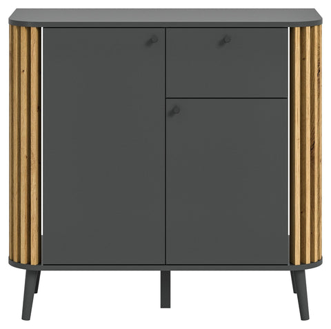 Rootz Chest of Drawers - Gray - 2-in-1 Dresser - System Storage - Sustainable - 92cm x 88cm x 40cm
