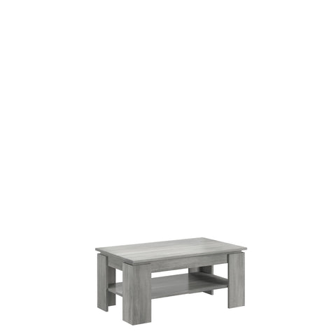 Rootz Titan Coffee Table - Wood Material - Smoke Silver Replica - Sustainable Production - Approx. 100 x 45 x 60 cm